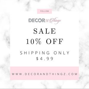 ✨Decor & Thingz is have a 10% Sale on selected items!!✨
